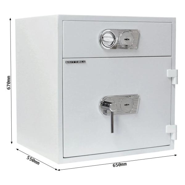 Rottner Schubladentresor D1 70 DB/DB lichtgrau T05890